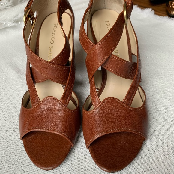Franco sarto glazer criss cross ankle wedge - Picture 1 of 6